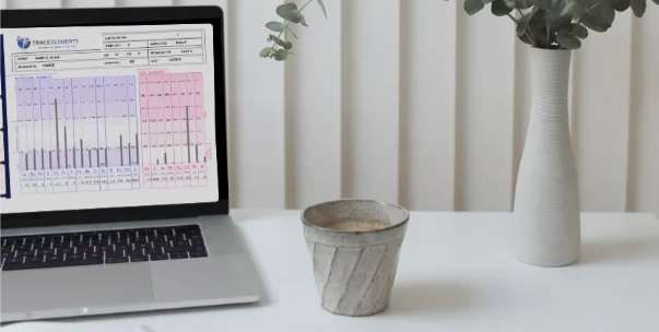 HTMA Results Chart showing mineral analysis
